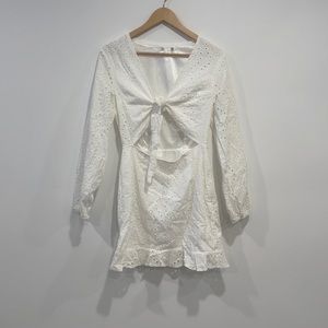 ✨ Embroidered Eyelet Mini Dress ✨